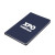 Custom FruitForm Hard Cover Journal with Recycled Paper - Navy Side View 