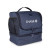 Custom ChillMate Double Deck Lunch Bag with Mesh Pockets - Navy Side View 