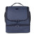 Custom ChillMate Double Deck Lunch Bag with Mesh Pockets - Navy back View 