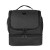 Custom ChillMate Double Deck Lunch Bag with Mesh Pockets - Black back View 