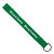 Custom 3/4" Sewn Polyester wrist Keychain with Metal Split-Ring - Grass Green