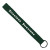 Custom 3/4" Sewn Polyester wrist Keychain with Metal Split-Ring - Hunter Green