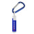 Custom SPF 15 Lip Balm in White Tube with Hook Cap and Carabiner - Blue
