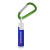 Custom SPF 15 Lip Balm in White Tube with Hook Cap and Carabiner - Green