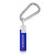 Custom SPF 15 Lip Balm in White Tube with Hook Cap and Carabiner - Silver