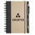 Custom Sweda Recycled Color Spine Spiral Notebook - Black