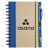 Custom Sweda Recycled Color Spine Spiral Notebook - Blue