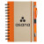 Custom Sweda Recycled Color Spine Spiral Notebook - Orange