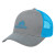 Custom Cotton Twill Mesh Back Cap - Gray with Light blue
