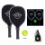 Custom LED Pickleball Set in Mesh Bag - Black 