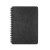 Custom CrinkleNote A5 Spiral Notebook - Black Back View 