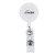 Custom Retractable Badge Holder with Laminated Label - White