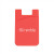 Custom Silicone Smart Phone Wallet - Red 
