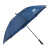 Custom 62" RPET Golf Umbrella W/ Reflective Trim - Navy