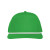 Custom Embroidered Stroke Play Solid Rope Cap - Kelly Green / White - Back Side