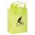 8 x 11 Clear Frosted Shopping Bag with Gusset - Foil Stamp - Lime