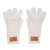 Custom Logo Leeman Rib Knit Gloves - Cream