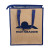 Custom Jute Cooler Tote - Reflex blue