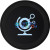 Custom Quake 2.0 15W Wireless Charging Pad - Black Front View
