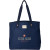 Custom Weekend Organic Cotton Tote - Navy