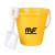 Custom 6" Pail With Shovel - Yellow