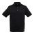 Custom FootJoy Mens Solid Lisle Performance Golf Polo - Black Front view