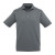 Custom FootJoy Mens Solid Lisle Performance Golf Polo - Heather Dark Charcoal Front view