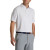 Custom FootJoy Mens Solid Lisle Performance Golf Polo - White with Model Front view