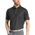 Custom FootJoy Men's Tonal Dot Performance Golf Polo - Black with Model front view