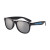 Custom Iconic Black Frame with Mirror Lens Sunglasses - Silver/Black