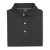 Custom FootJoy Men's Tonal Dot Performance Golf Polo - Black Fold View 