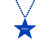 Custom Star Medallion Beads - Blue 