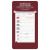 Custom Triumph® Weekly Appointment Easel Calendar-Colored Mount - Maroon