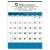 Custom Triumph® Contractor Memo Wall Calendar - Blue & Black