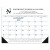 Cusrom Triumph® Desk Pad Calendar - Blue & Black with Vinyl Corners