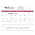 Custom Triumph® Patriotic Desk Pad Calendar