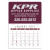 Custom Press-N-Stick Contemporary Calendar