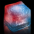 Custom Imprinted RED-WHITE-BLUE Lited Ice Cubes - Blank - Lighting View 