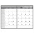 Custom Triumph® Monthly Planner with Two Page Spread - Standard Leatherette Black Calendar View 