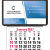 Custom Press-N-Stick Calendar for Business Cards-No Imprint