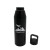 Custom 25 oz. Recycled Aluminum Bottle with Carabiner Lid - Black Open Cap View  