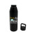 Custom 25 oz. Recycled Aluminum Bottle with Carabiner Lid, Full Color Digital - Black Open Cap View 