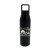 Custom 25 oz. Recycled Aluminum Bottle with Carabiner Lid, Full Color Digital - Black 