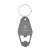 Custom Motel Style Metal Key Tag With Bottle Opener - Gunmetal