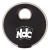 Custom LED Light Up Coaster - Black 