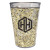 Custom 15 oz. Shimmer Glitter Tumbler - Clear With Gold 