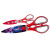 Custom Printed Scissors with Magnetic Holders - Red