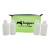 Custom Travel Kit with Fillable Bottles  - Lime Green