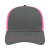 Custom Cap America Trucker Mesh Back Cap - Charcoal/Neon Pink