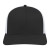 Custom Cap America Poly/Cotton Trucker Mesh Back Cap - Black with white